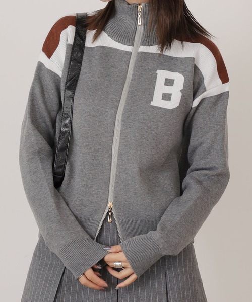 ROOPTOKYO（ループトウキョウ）の「COLLEGE HIGHNECK KNIT/カレッジハイネックニット（ニット/セーター・レディース・チャコール/ベージュ/ネイビー/グリーン・FREE）」の18枚目の写真