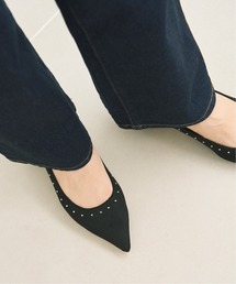 LE TALON | 3.5cmポインテッドスタッズパンプス(パンプス)