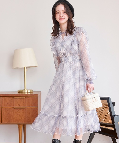 TITTY&CO.（ティティーアンドコー）の「【TITTY&CO.】チュールチェック