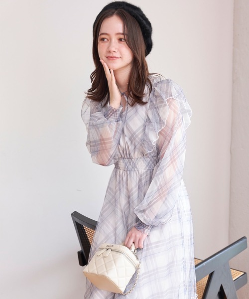 上品なファッション TITTY&CO.（ティティーアンドコー）の「【TITTY&CO.】チュール ワンピース