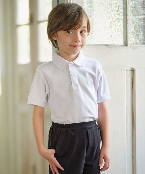 【100-130cm】40/2鹿の子 半袖 ポロシャツ（ポロシャツ）｜J.PRESS（ジェイプレス）