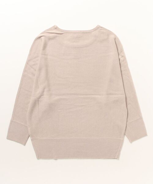NAVY(ネイビー)の「NAVY 洗えるニット カシミヤタッチ ドルマンプルオーバー(ニット/セーター・レディース・グレイッシュベージュ/ブラック/ブルー/ホワイト・M/L)」の11枚目の写真