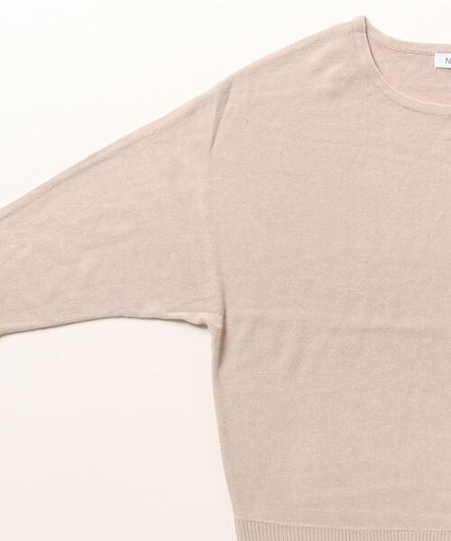NAVY(ネイビー)の「NAVY 洗えるニット カシミヤタッチ ドルマンプルオーバー(ニット/セーター・レディース・グレイッシュベージュ/ブラック/ブルー/ホワイト・M/L)」の12枚目の写真