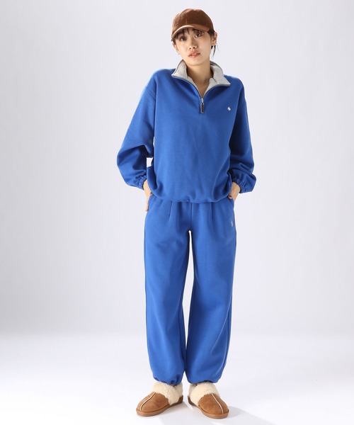 POLO BCS（ポロ ビーシーエス）の「【POLO BCS(ポロ・ビーシーエス)】コラボハーフZIPスウェット（スウェット・レディース・ナチュラル/ブルー/レッド/グレー/ネイビー・MEDIUM/LARGE）」の22枚目の写真