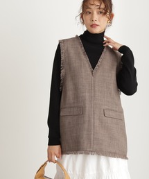 N.（N. Natural Beauty Basic） | ◆ライトツイードジレ(ベスト)