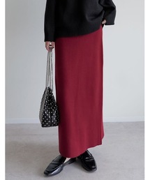 Re:EDIT（リエディ）の「[低身長サイズ有][洗濯機で洗える]ミラノリブナローニットスカート（スカート）」