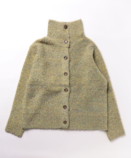 STYLEBLOCK（スタイルブロック）の「ブークレー2WAYニットカーディガン（カーディガン/ボレロ・レディース・イエロー/ミント/グレー/ライトベージュ/チャコールグレー・M）」の5枚目の写真