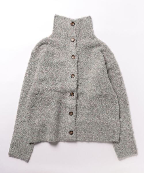STYLEBLOCK（スタイルブロック）の「ブークレー2WAYニットカーディガン（カーディガン/ボレロ・レディース・イエロー/ミント/グレー/ライトベージュ/チャコールグレー・M）」の4枚目の写真