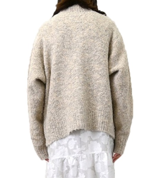 STYLEBLOCK（スタイルブロック）の「ブークレー2WAYニットカーディガン（カーディガン/ボレロ・レディース・イエロー/ミント/グレー/ライトベージュ/チャコールグレー・M）」の8枚目の写真