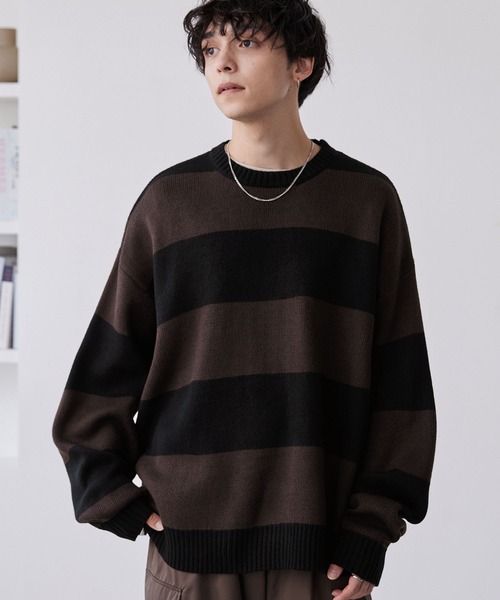 未使用級 2024SS marka ウォッシャブルウール クルーネックニット WARDROBE SMART】マシーンウォッシャブル ウールミックス アゼ