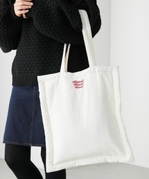 BONLECILL | 2way Merci刺繍 パフィーキルト ショルダートートバッグ(トートバッグ)