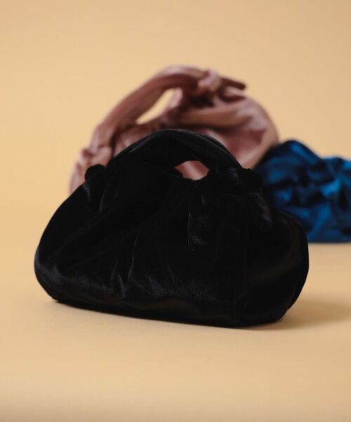 B:MING by BEAMS（ビーミングバイビームス）の「B:MING by BEAMS / ベロア バッグ（トートバッグ・レディース・ピンク/ブラック/ブルー・ONE SIZE）」の2枚目の写真