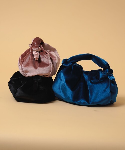 B:MING by BEAMS（ビーミングバイビームス）の「B:MING by BEAMS / ベロア バッグ（トートバッグ・レディース・ピンク/ブラック/ブルー・ONE SIZE）」の4枚目の写真