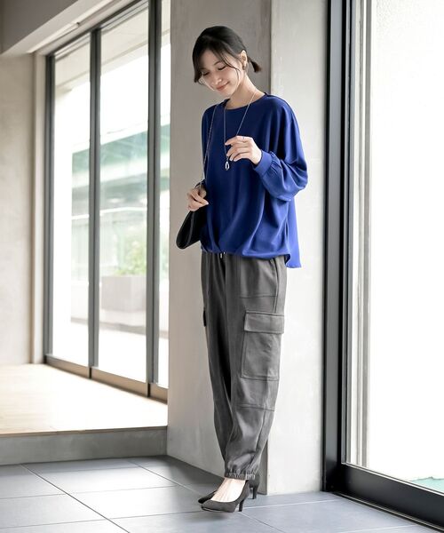 rps（アールピーエス）の「スエードポンチカーゴパンツ（カーゴパンツ・レディース・ベージュ系その他/ブラック系その他4/ブラック/モカ/ライトグレー/チャコールグレー/グレイッシュベージュ/アイボリー/ブラウン・フリー）」の22枚目の写真