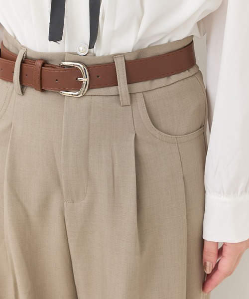 titty＆Co. PETIT（ティティアンドコープティ）の「【titty&Co.PETIT】【ZOZOTOWN限定アイテム】ハイウエストレッグパンツ（スラックス・レディース・ベージュ・FREE）」の8枚目の写真