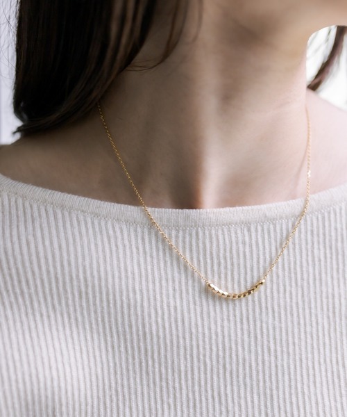 mystic（ミスティック）の「[Eau]cube block necklace（ネックレス・レディース・シルバー/ゴールド・ONE SIZE）」の5枚目の写真