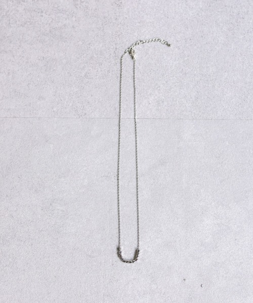 mystic（ミスティック）の「[Eau]cube block necklace（ネックレス・レディース・シルバー/ゴールド・ONE SIZE）」の6枚目の写真