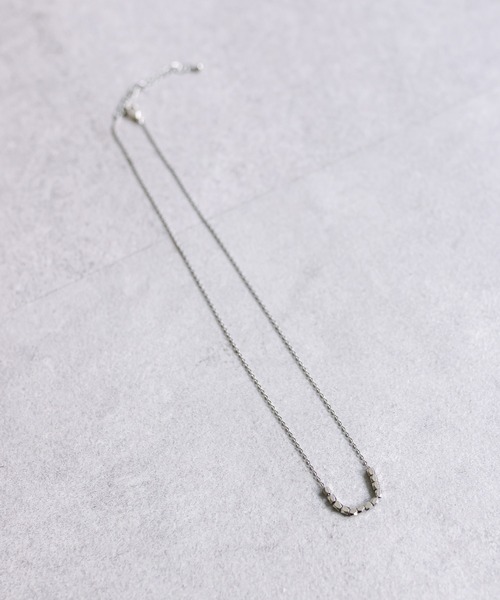 mystic（ミスティック）の「[Eau]cube block necklace（ネックレス・レディース・シルバー/ゴールド・ONE SIZE）」の7枚目の写真