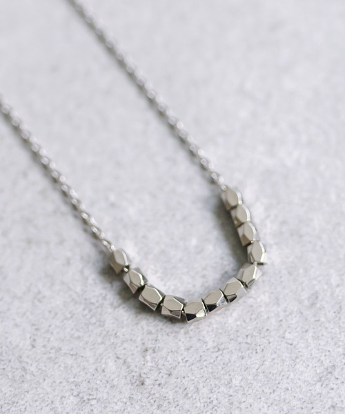mystic（ミスティック）の「[Eau]cube block necklace（ネックレス・レディース・シルバー/ゴールド・ONE SIZE）」の8枚目の写真