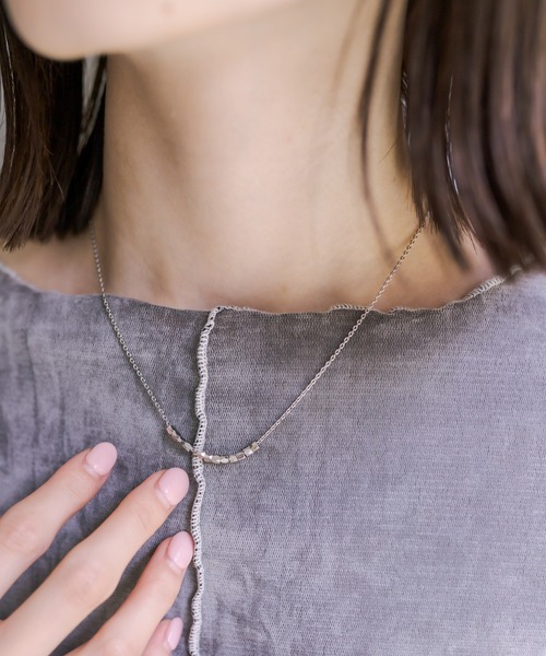 mystic（ミスティック）の「[Eau]cube block necklace（ネックレス・レディース・シルバー/ゴールド・ONE SIZE）」の10枚目の写真