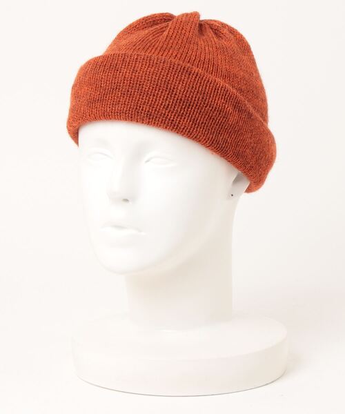 go slow caravan（ゴースローキャラバン）の「HIGHLAND2000/ハイランドトゥーサウザンド　BW Tubular Bobbycap(Double Turn Up)【GSC別注】（ニットキャップ/ビーニー・レディース・ナチュラル/オレンジ/ダークグリーン/マスタード/ブラック・FREE）」の9枚目の写真