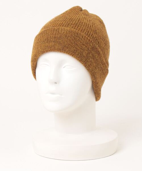go slow caravan（ゴースローキャラバン）の「HIGHLAND2000/ハイランドトゥーサウザンド　BW Tubular Bobbycap(Double Turn Up)【GSC別注】（ニットキャップ/ビーニー・レディース・ナチュラル/オレンジ/ダークグリーン/マスタード/ブラック・FREE）」の11枚目の写真