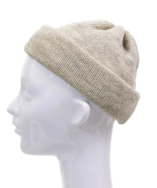 go slow caravan（ゴースローキャラバン）の「HIGHLAND2000/ハイランドトゥーサウザンド　BW Tubular Bobbycap(Double Turn Up)【GSC別注】（ニットキャップ/ビーニー・レディース・ナチュラル/オレンジ/ダークグリーン/マスタード/ブラック・FREE）」の15枚目の写真