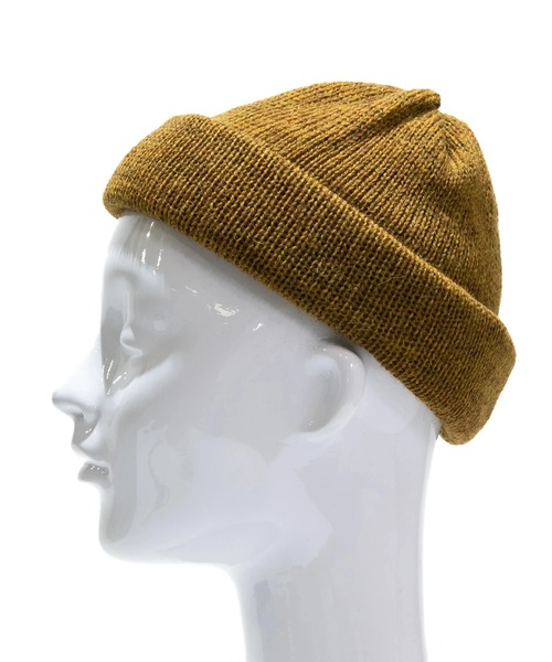 go slow caravan（ゴースローキャラバン）の「HIGHLAND2000/ハイランドトゥーサウザンド　BW Tubular Bobbycap(Double Turn Up)【GSC別注】（ニットキャップ/ビーニー・レディース・ナチュラル/オレンジ/ダークグリーン/マスタード/ブラック・FREE）」の10枚目の写真