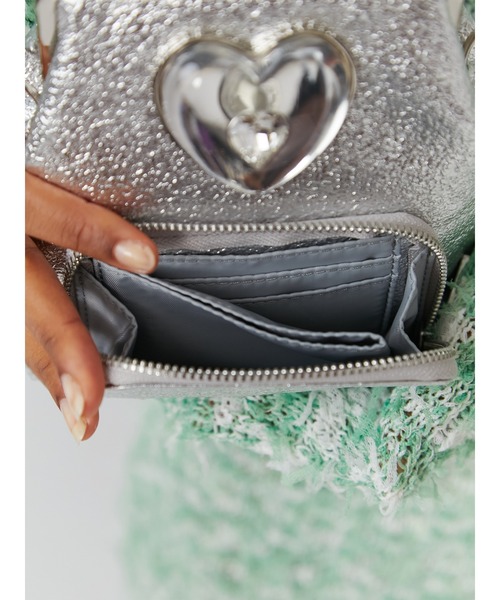 PAMEO POSE(パメオポーズ)の「My Maid Charming Heart Metalic(ショルダーバッグ・レディース・シルバー/ピンク・FREE)」の14枚目の写真