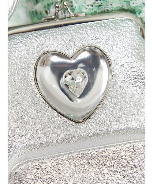 PAMEO POSE(パメオポーズ)の「My Maid Charming Heart Metalic(ショルダーバッグ・レディース・シルバー/ピンク・FREE)」の15枚目の写真