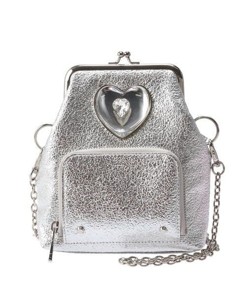 PAMEO POSE(パメオポーズ)の「My Maid Charming Heart Metalic(ショルダーバッグ・レディース・シルバー/ピンク・FREE)」の17枚目の写真