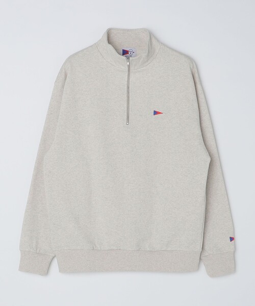 SHIPS Colors(シップス カラーズ)の「【SHIPS Colors別注】Allen A:ハーフジップ スウェット(スウェット・メンズ・グレー/ネイビー/ナチュラル・LARGE/MEDIUM)」の4枚目の写真