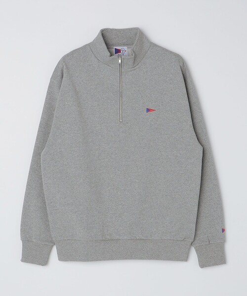 SHIPS Colors(シップス カラーズ)の「【SHIPS Colors別注】Allen A:ハーフジップ スウェット(スウェット・メンズ・グレー/ネイビー/ナチュラル・LARGE/MEDIUM)」の5枚目の写真