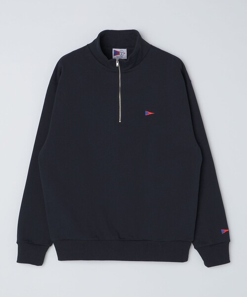 SHIPS Colors(シップス カラーズ)の「【SHIPS Colors別注】Allen A:ハーフジップ スウェット(スウェット・メンズ・グレー/ネイビー/ナチュラル・LARGE/MEDIUM)」の6枚目の写真