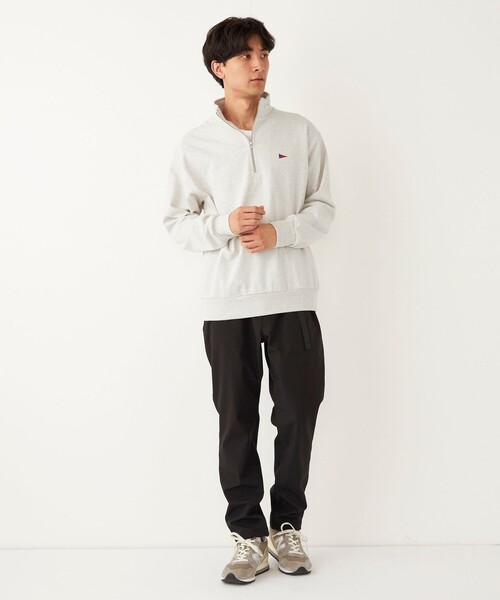 SHIPS Colors(シップス カラーズ)の「【SHIPS Colors別注】Allen A:ハーフジップ スウェット(スウェット・メンズ・グレー/ネイビー/ナチュラル・LARGE/MEDIUM)」の14枚目の写真