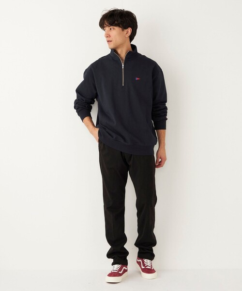 SHIPS Colors(シップス カラーズ)の「【SHIPS Colors別注】Allen A:ハーフジップ スウェット(スウェット・メンズ・グレー/ネイビー/ナチュラル・LARGE/MEDIUM)」の22枚目の写真