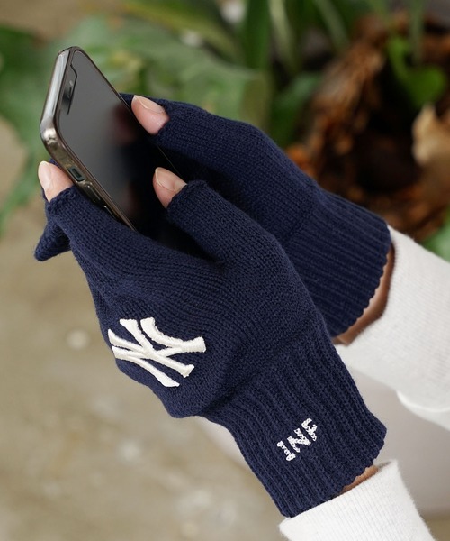 インフィールダーデザイン　ヤンキース　カシミヤ100%手袋　ネイビー　値下げ不可 INFIELDER DESIGN（インフィールダーデザイン）の「INFIELDER DESIGN
