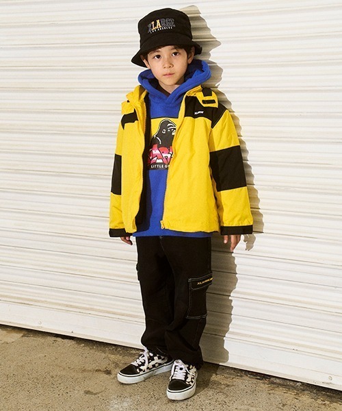 XLARGE KIDS（エクストララージキッズ）の「ボックスゴリラ裏起毛パーカ（パーカー・キッズ・ブラック/レッド/トップグレー/ブルー・100cm/140cm/90cm/120cm/80ｃｍ/110cm/130cm）」の18枚目の写真
