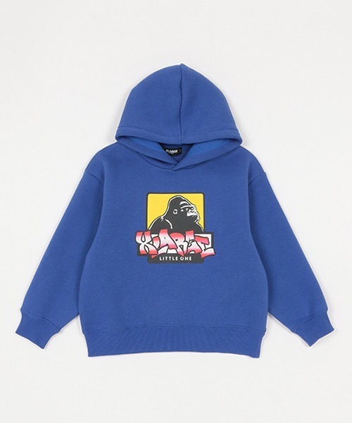 XLARGE KIDS（エクストララージキッズ）の「ボックスゴリラ裏起毛パーカ（パーカー・キッズ・ブラック/レッド/トップグレー/ブルー・100cm/140cm/90cm/120cm/80ｃｍ/110cm/130cm）」の7枚目の写真