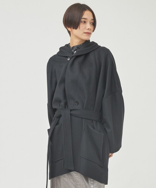 Dessin de mode/デッサンデモード】ショールカラーコクーンコート