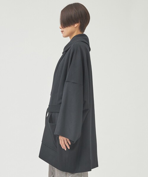 DESSIN DE MODE デッサンドモード ミリタリーコクーンコート 紺 Dessin de Mode【デッサン ド モード】コクーンPコート 16DCO-168W