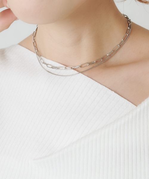 PAPILLONNER（パピヨネ）の「2点セットネックレス（ネックレス・レディース・ゴールド/シルバー・FREE）」の4枚目の写真