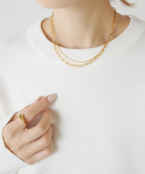 PAPILLONNER（パピヨネ）の「2点セットネックレス（ネックレス・レディース・ゴールド/シルバー・FREE）」の7枚目の写真