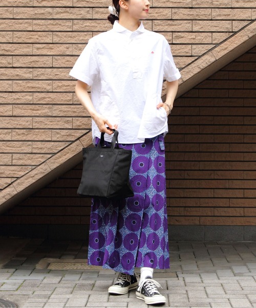 DANTON(ダントン)の「DANTON/ダントン ラウンドカラープルオーバーシャツ ショートスリーブ ソリッド ROUND COLLAR P.O SHIRT SHORT SLEEVE SOLID(ウィメンズ) DT-B0283 SOX(シャツ/ブラウス・レディース・ホワイト/ブルー・38)」の12枚目の写真