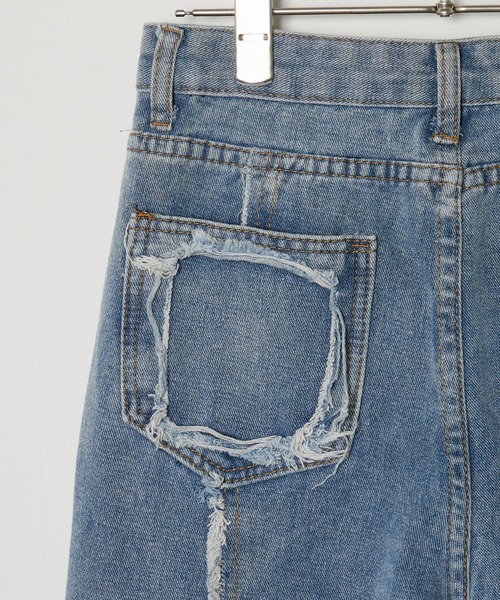 Chick（チック）の「【TAE×Chick】フリンジデニムパンツ（デニムパンツ・レディース・ブルー・M/S）」の6枚目の写真