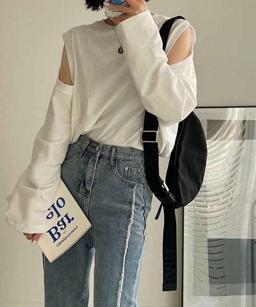 Chick（チック）の「【TAE×Chick】フリンジデニムパンツ（デニムパンツ・レディース・ブルー・M/S）」の18枚目の写真