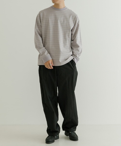 URBAN RESEARCH（アーバンリサーチ）の「マルチボーダー ロングスリーブ Tシャツ（Tシャツ/カットソー・メンズ・ネイビー/グレー・MEDIUM/LARGE）」の6枚目の写真