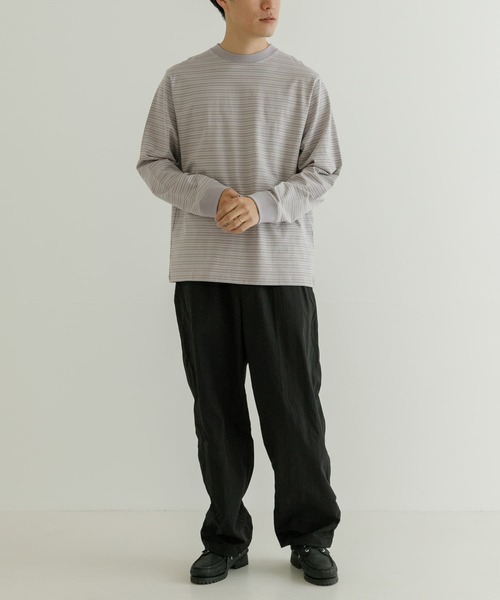 URBAN RESEARCH（アーバンリサーチ）の「マルチボーダー ロングスリーブ Tシャツ（Tシャツ/カットソー・メンズ・ネイビー/グレー・MEDIUM/LARGE）」の16枚目の写真