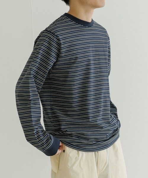 URBAN RESEARCH（アーバンリサーチ）の「マルチボーダー ロングスリーブ Tシャツ（Tシャツ/カットソー・メンズ・ネイビー/グレー・MEDIUM/LARGE）」の22枚目の写真