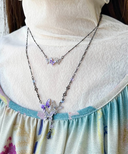 ANNA SUI（アナスイ）の「バタフライモチーフ ネックレス（ネックレス